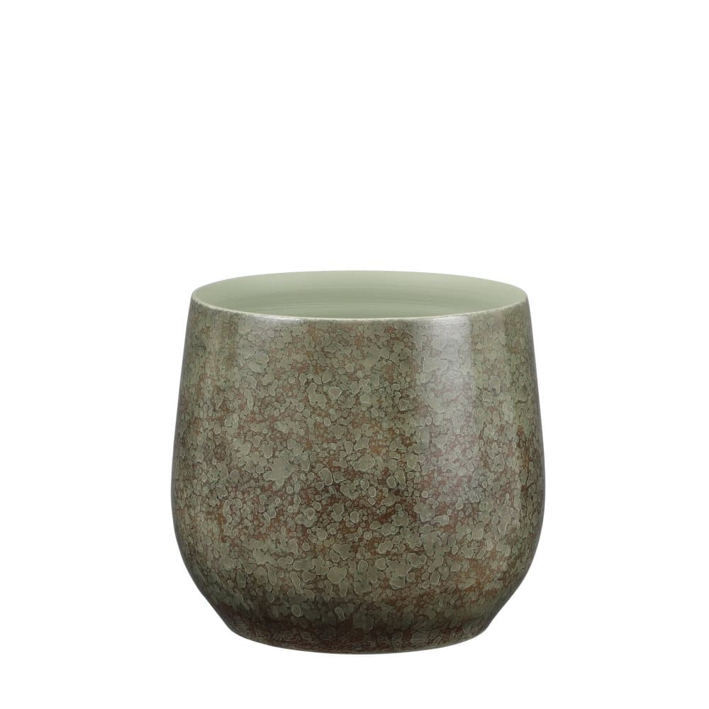 Mica Decorations Oliver Blomkruka - H26 x Ø29 cm - Terrakotta - Grön