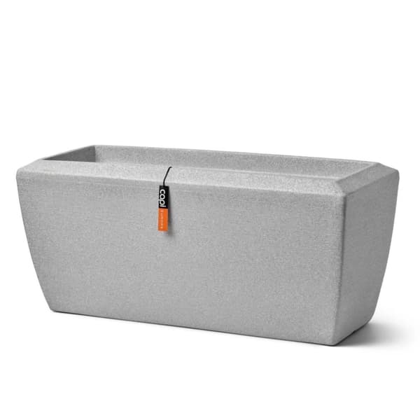 Capi Plantekasse Arc Granite rektangulær 60x35x40 cm elfenben
