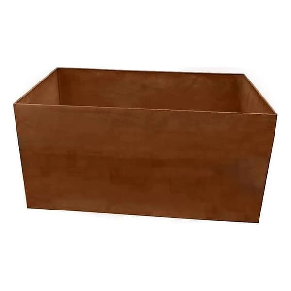 Kruka Cortenstål rost 80x40cm