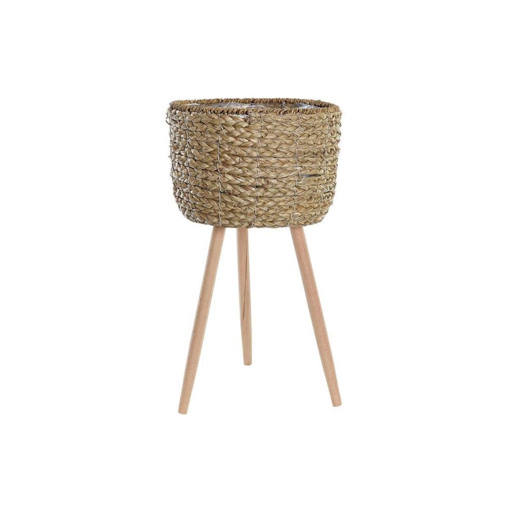 Planter DKD Home Decor Natural PE Fibre Boho (30 x 30 x 56 cm)