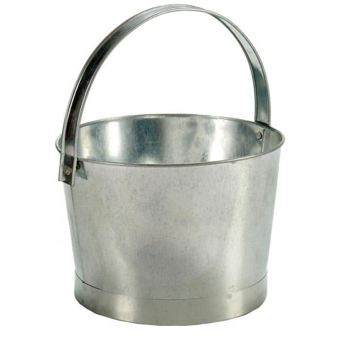 Ibergarden blomlåda rund 26,5 x 25 x 16,5 cm silvergrå zink