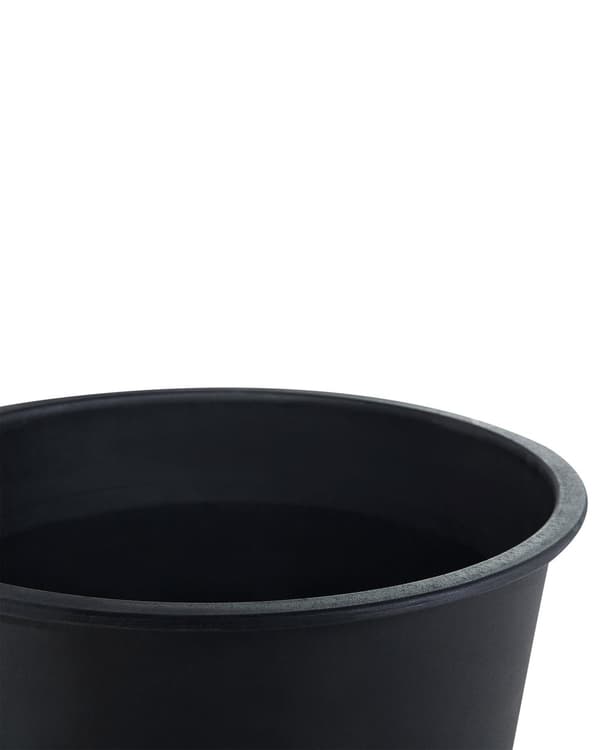 Krukke Indsats Sort Syntetisk 26 x 24 x 18 cm Indendørs Udendørs Blomster Tilbehør Terrasse Altan Have Indretning