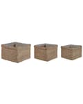 Miniatyrbillede 4 af 11: Urtepotteskjuler Beige Naturligt Søgræs 23 x 34/27 x 36/30 x 45 cm Håndvævet Blomsterkrukker Boho Style Indendørs Dekoration