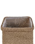Miniatyrbillede 11 af 11: Urtepotteskjuler Beige Naturligt Søgræs 23 x 34/27 x 36/30 x 45 cm Håndvævet Blomsterkrukker Boho Style Indendørs Dekoration