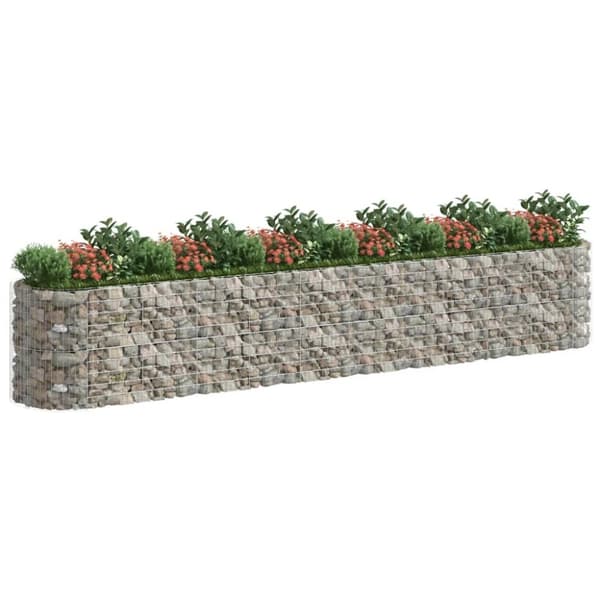 vidaXL Gabion høybed galvanisert jern 600x100x100 cm