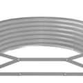 Miniatyrbilde 5 av 6: vidaXL Høybed pulverlakkert stål 507x100x36 cm grå