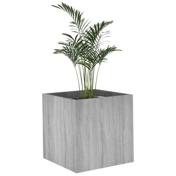 vidaXL Plantekasse grå sonoma 40x40x40 cm konstruert tre