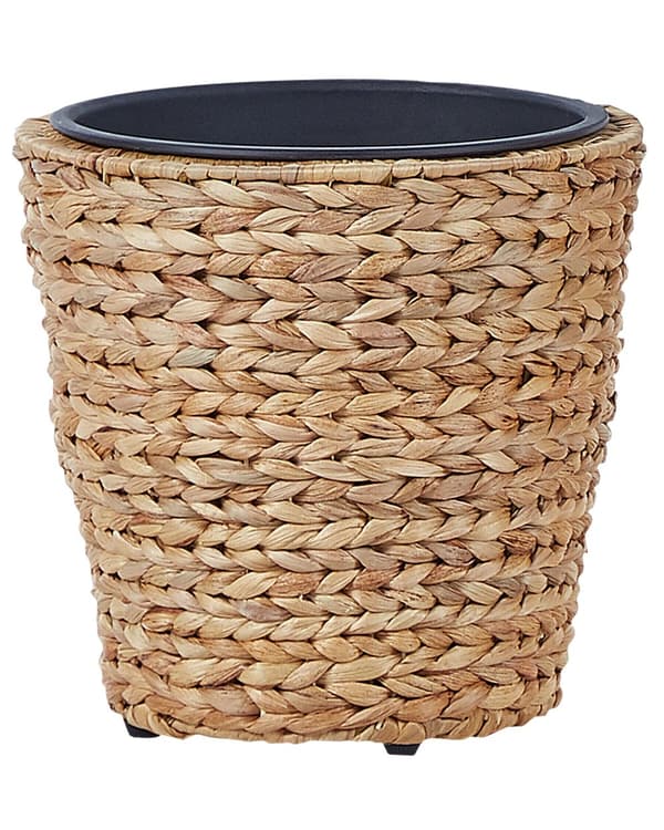 Sett med 3 plantepotter naturlig runde innendørs utendørs boho rustikk stil