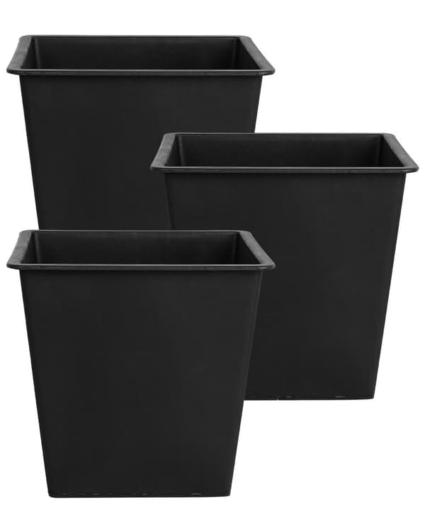Sett med 3 Blomsterpotter 42 x 42 x 38 cm med Automatisk selvvanning Innendørs Utendørs