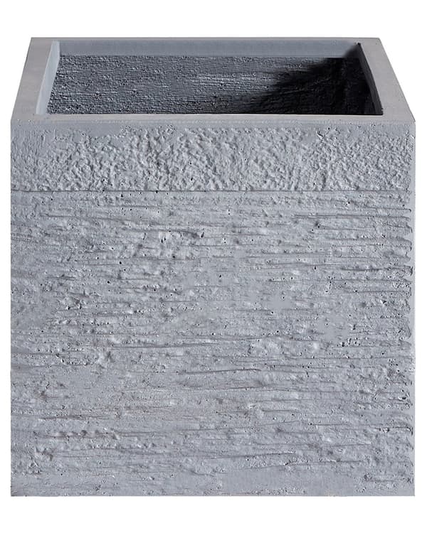 Plantekrukke Solid Hvit Fibre Clay Firkantet 30 x 28 cm UV-bestandighet