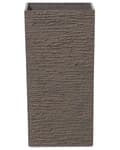 Miniatyrbilde 1 av 7: Plantepotte Brun Stein 30 x 30 x 60 cm Innendørs Utendørs Krukke Høy