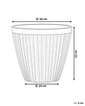 Miniatyrbilde 3 av 6: Plantekrukke Planter Solid Taupe Stone Mixture Round ⌀ 36 cm Utendørs Motstandsdyktig mot all slags vær