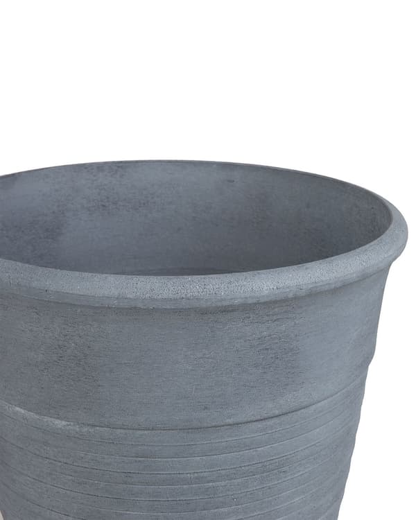 Plantekrukke Plantekrukke Solid Grå Steinblanding Polyresin Firkantet ø 43 cm