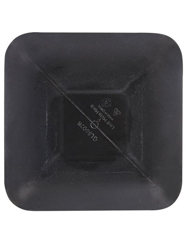 Stor plantekrukke Svart Polyresin Utendørs Hage Square 28 x 28 x 27 cm UV-bestandighet