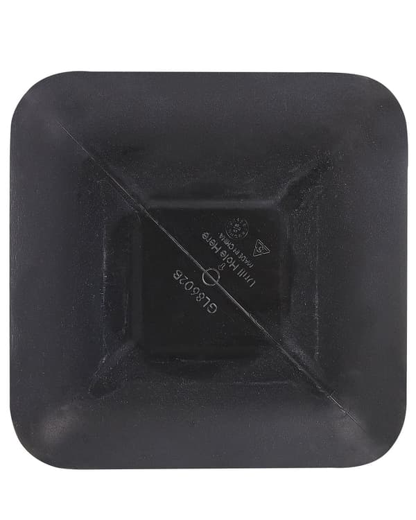 Stor plantekrukke Svart Polyresin Utendørs Hage Square 38 x 38 x 37 cm UV-bestandighet