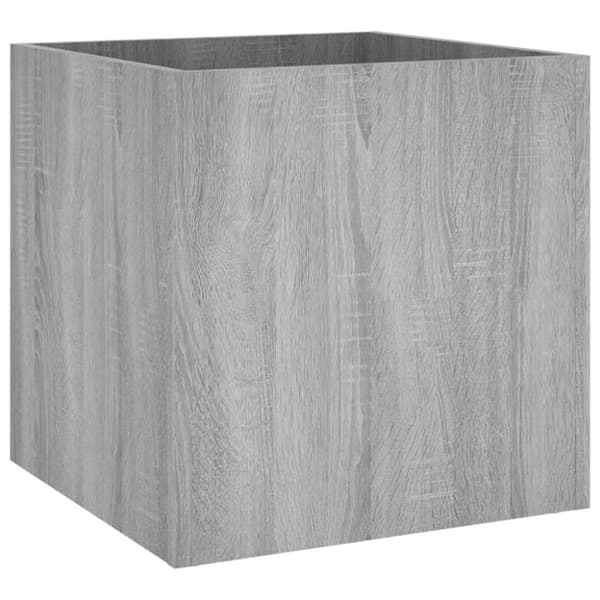 vidaXL Kukkalaatikko harmaa Sonoma 40x40x40 cm tekninen puu