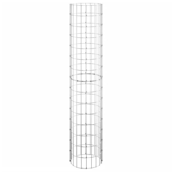 vidaXL Sirkulær gabion høybed 3 stk galvanisert stål Ø30x150 cm