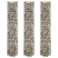 Miniatyrbilde 1 av 7: vidaXL Sirkulær gabion høybed 3 stk galvanisert stål Ø30x150 cm