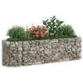 Miniatyrbilde 3 av 8: vidaXL Gabion høybed galvanisert jern 190x50x50 cm