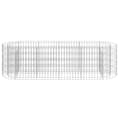 Miniatyrbilde 4 av 8: vidaXL Gabion høybed galvanisert jern 190x50x50 cm