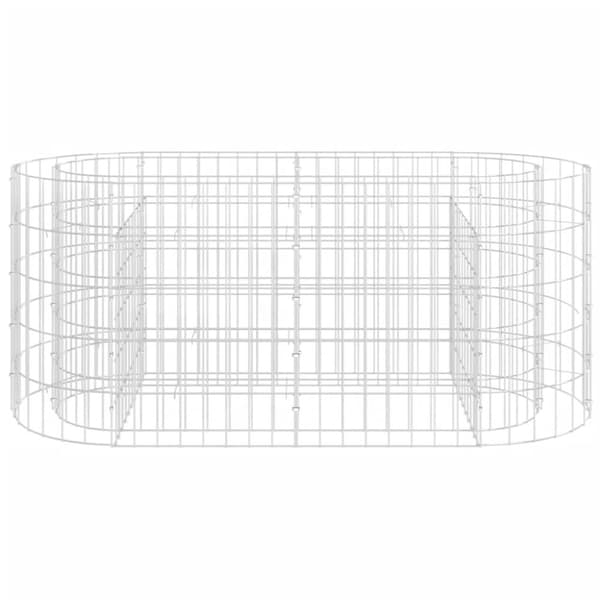 vidaXL Gabion høybed galvanisert jern 120x50x50 cm
