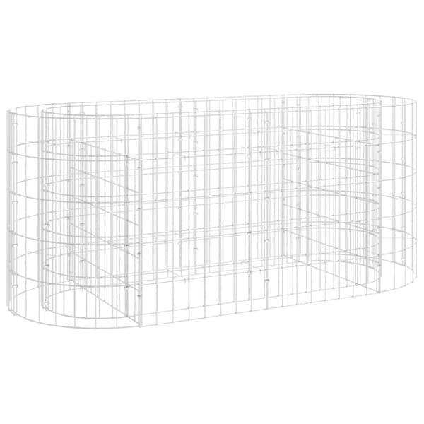 vidaXL Gabion høybed galvanisert jern 120x50x50 cm
