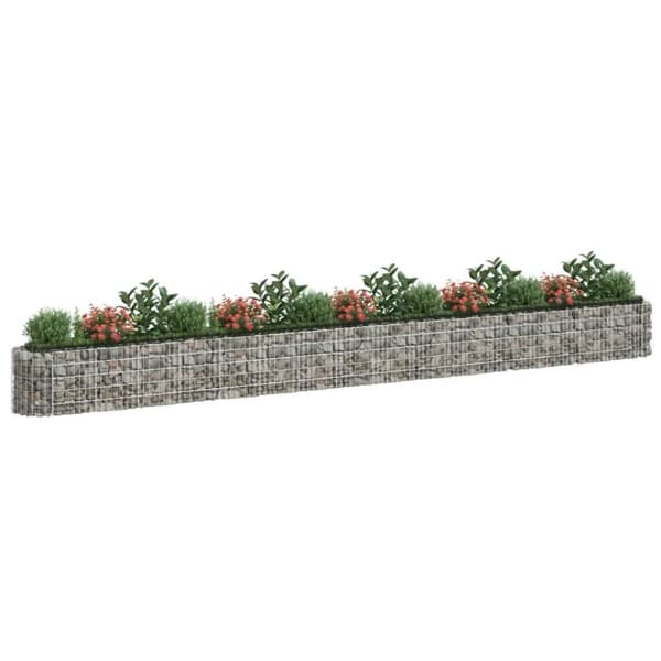 vidaXL Gabion høybed galvanisert jern 610x50x50 cm