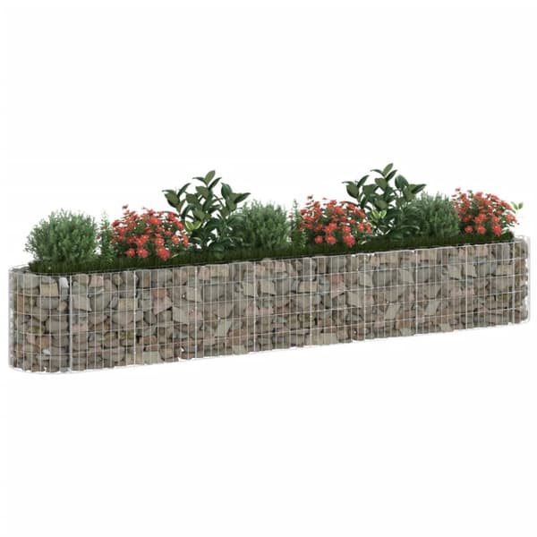 vidaXL Gabion høybed galvanisert jern 330x50x50 cm
