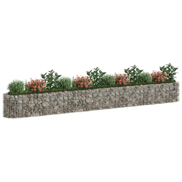 vidaXL Gabion høybed galvanisert jern 470x50x50 cm