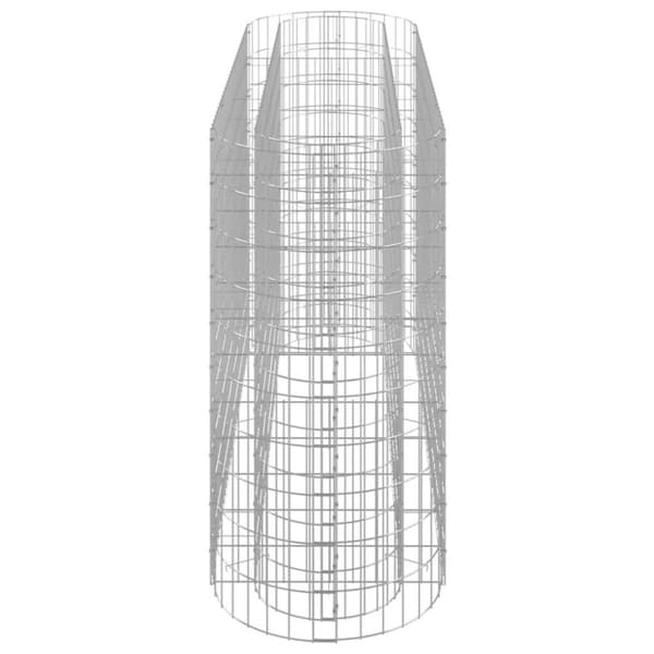 vidaXL Planteringsgabion galvaniserat järn 190x50x100 cm