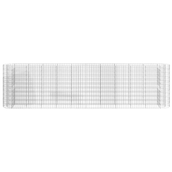 vidaXL Gabion høybed galvanisert jern 400x50x100 cm