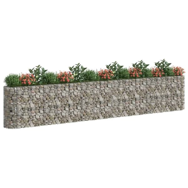 vidaXL Gabion høybed galvanisert jern 540x50x100 cm
