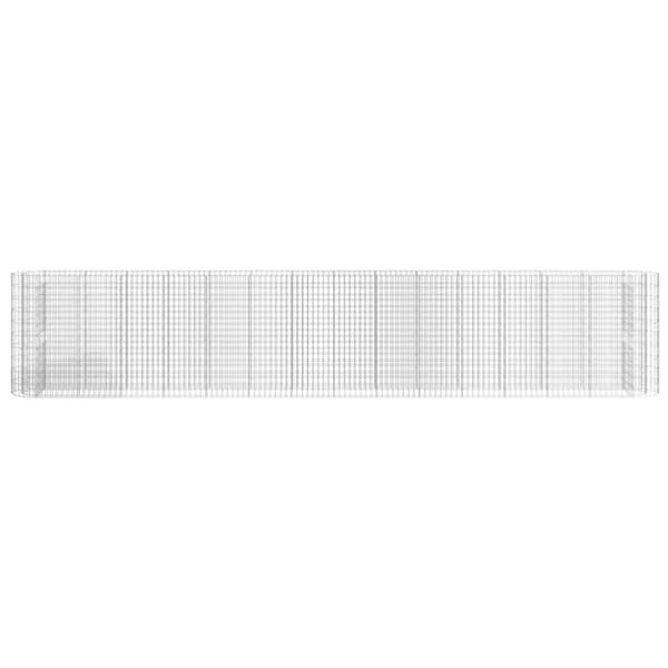 vidaXL Gabion høybed galvanisert jern 540x50x100 cm