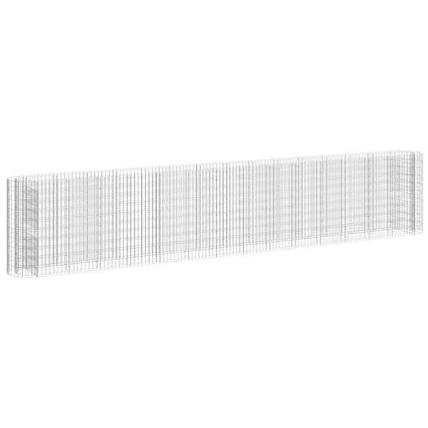 vidaXL Gabion høybed galvanisert jern 540x50x100 cm