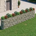Miniatyrbilde 1 av 8: vidaXL Gabion høybed galvanisert jern 540x50x100 cm