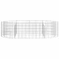 Miniatyrbilde 4 av 8: vidaXL Gabion høybed galvanisert jern 200x100x50 cm
