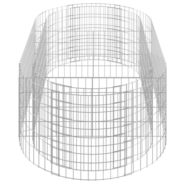 vidaXL Gabion høybed galvanisert jern 200x100x50 cm