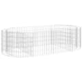 Miniatyrbilde 2 av 8: vidaXL Gabion høybed galvanisert jern 200x100x50 cm