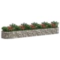 Miniatyrbild 3 av 8: vidaXL Planteringsgabion galvaniserat järn 500x100x50 cm