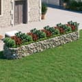 Miniatyrbild 1 av 8: vidaXL Planteringsgabion galvaniserat järn 500x100x50 cm