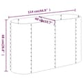 Miniatyrbilde 6 av 6: vidaXL Høybed pulverlakkert stål 114x40x68 cm brun