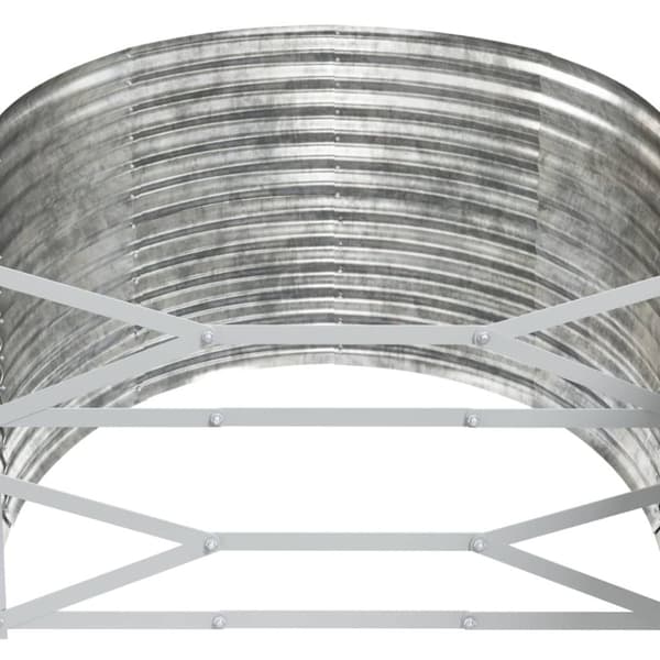 vidaXL Odlingslåda pulverlackerat stål 249x100x68 cm silver