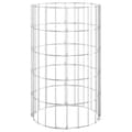 Miniatyrbillede 4 af 7: vidaXL rundt gabion-havebede 3 stk. Ø30x50 cm galvaniseret stål