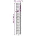 Miniatyrbillede 8 af 8: vidaXL gabion-kurve 4 stk. cylinderformet Ø30x50/100/150/200 cm