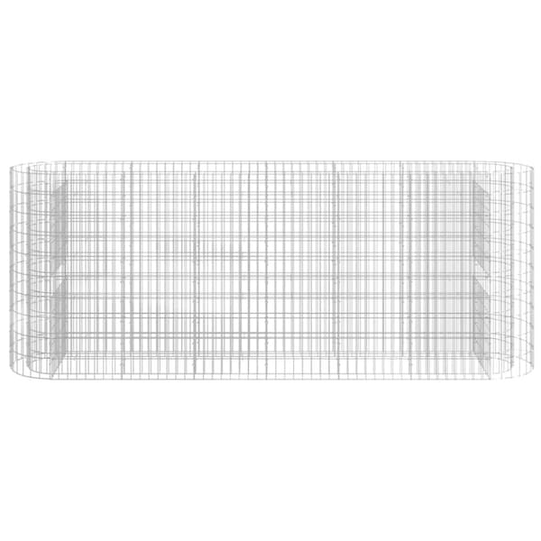 vidaXL gabion-højbed 260x50x100 cm galvaniseret jern