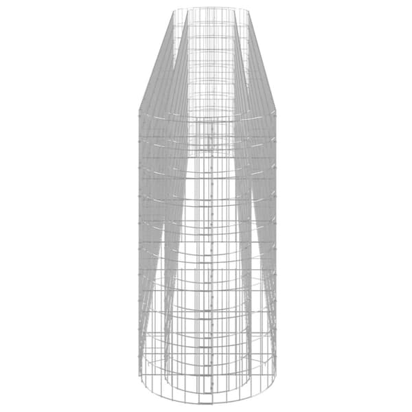 vidaXL gabion-højbed 400x50x100 cm galvaniseret jern