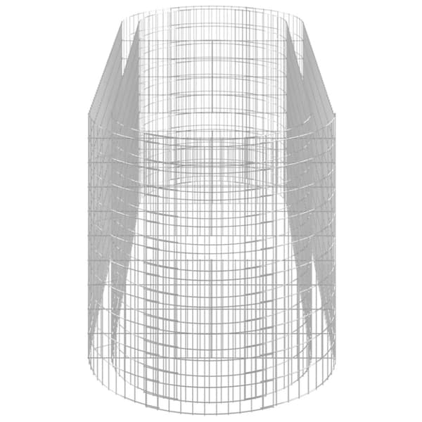vidaXL gabion-højbed 300x100x100 cm galvaniseret jern