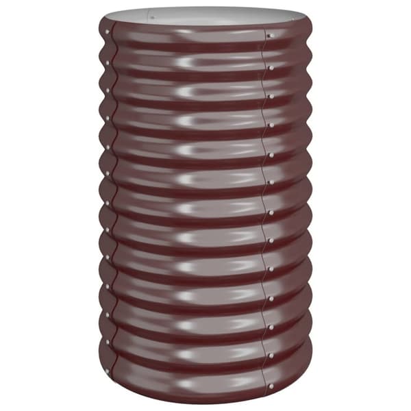 vidaXL plantekrukke 40x40x68 cm pulverlakeret stål brun