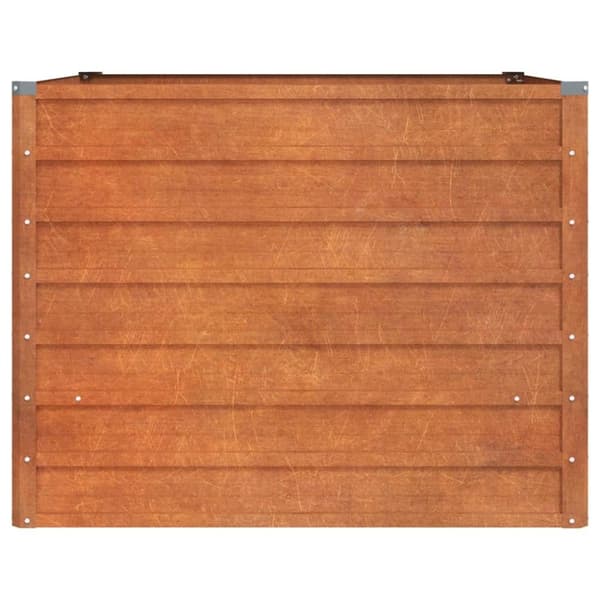 vidaXL højbed 100x100x77 cm cortenstål rustfarvet
