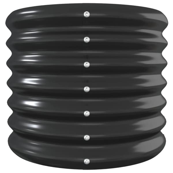 vidaXL plantekasse 260x40x36 cm pulverlakeret stål antracitgrå